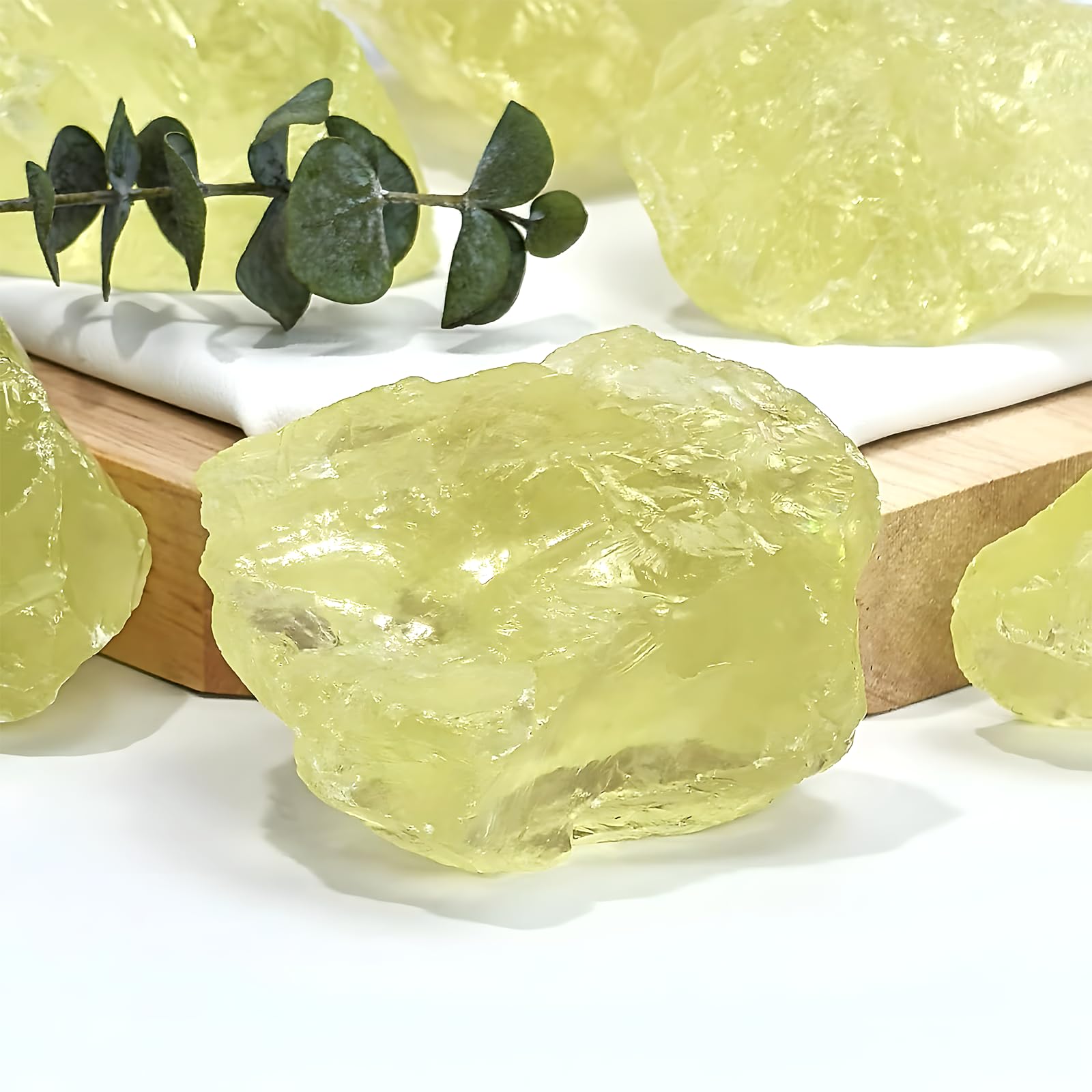 Brute de Pierre Naturelle de Quartz Citrine, Cristaux de Guérison de 3 cm à 5 cm, Pierres 100% Naturelles, Adaptées Comme Cadeau, Décoration de Chasse au Trésor (100g)