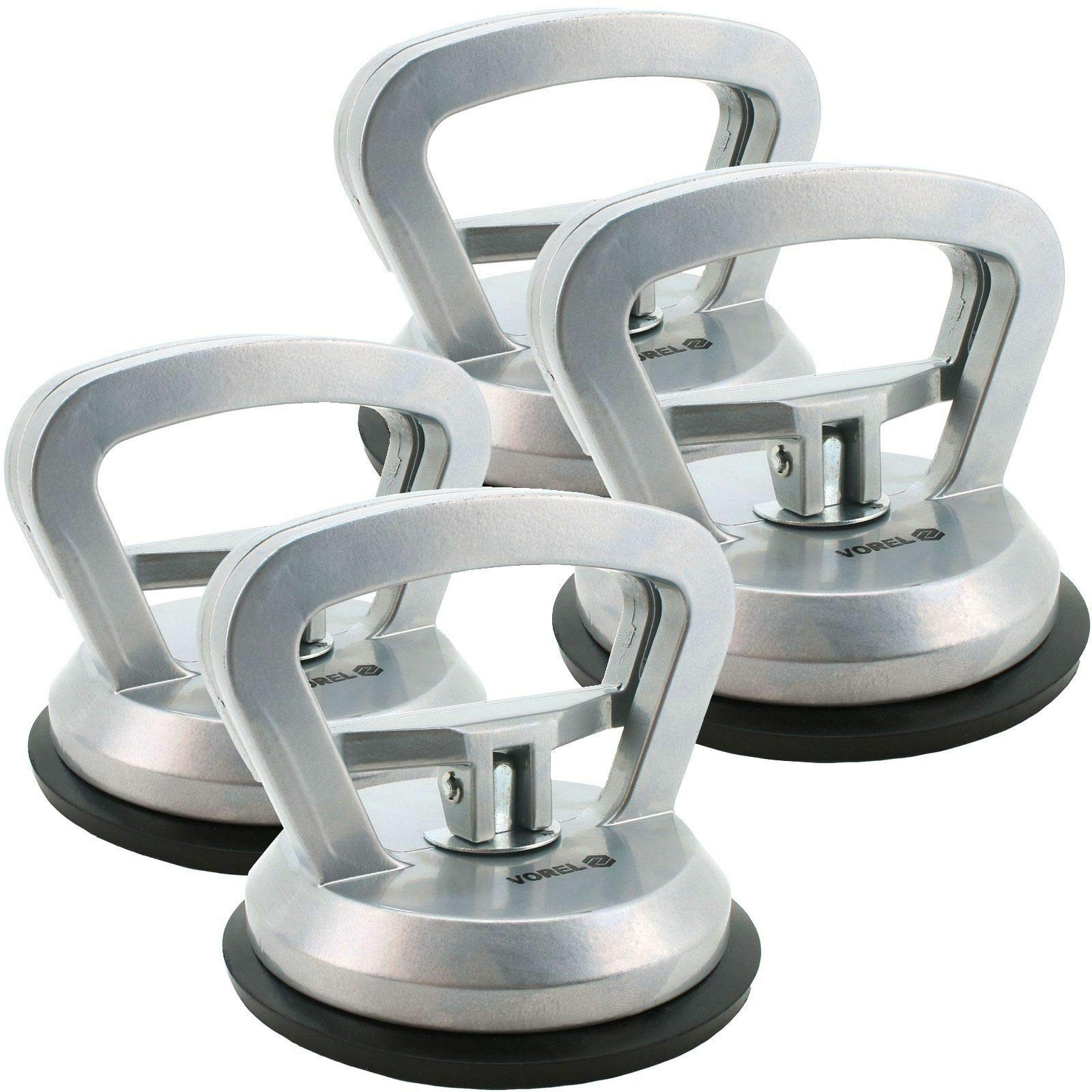 Set de 4 ventosas de cristal (115 mm de diámetro, 40 kg)
