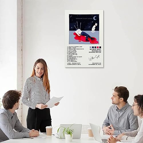 Miniatura 5 de NIRBO Wilbur Soot - Póster de reflejo de suspiro de mamíferos en lienzo, arte de pared, para sala de estar, dormitorio, pintura de 12 x 18 pulgadas