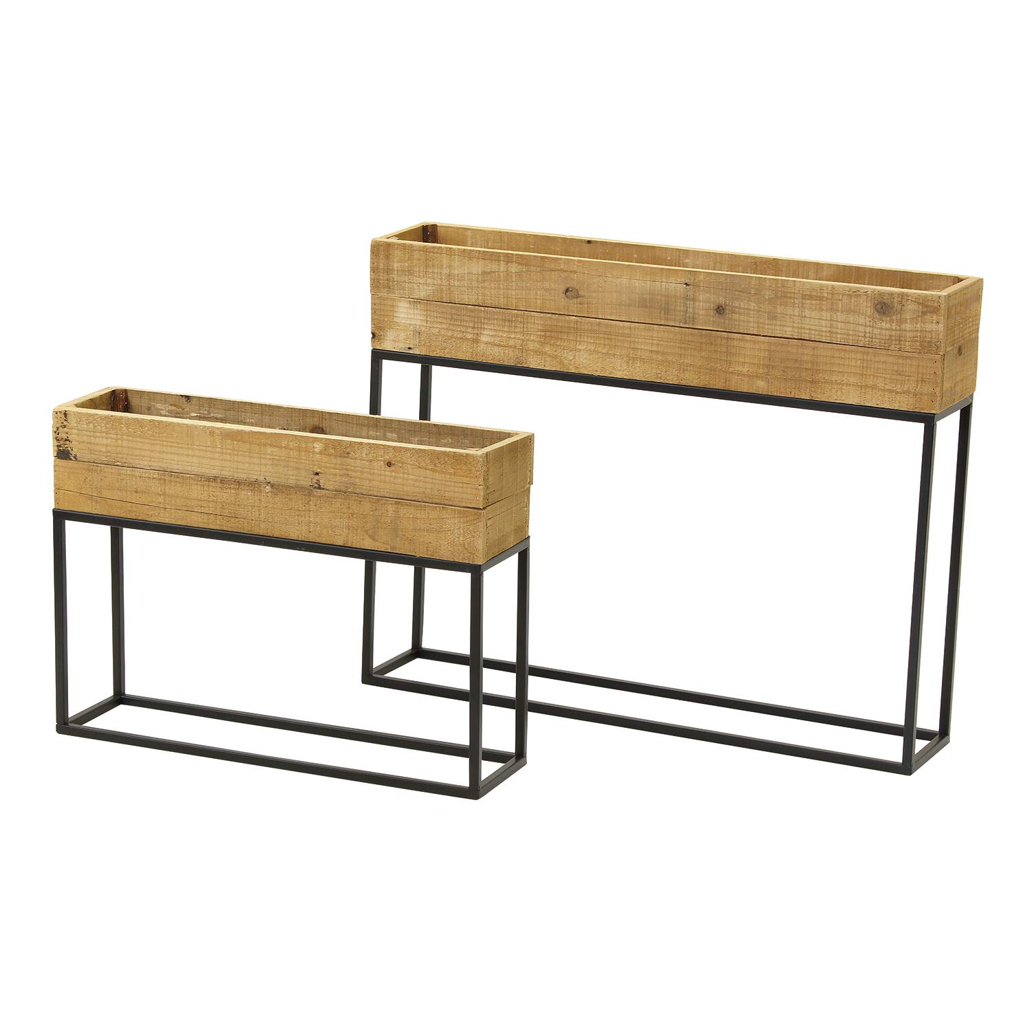 レクトプランターBOXスタンド80×16×62 パイン材 アイアン 古材風 レクトプランターBOXスタンド80×16×62 パイン材 アイアン 古材風