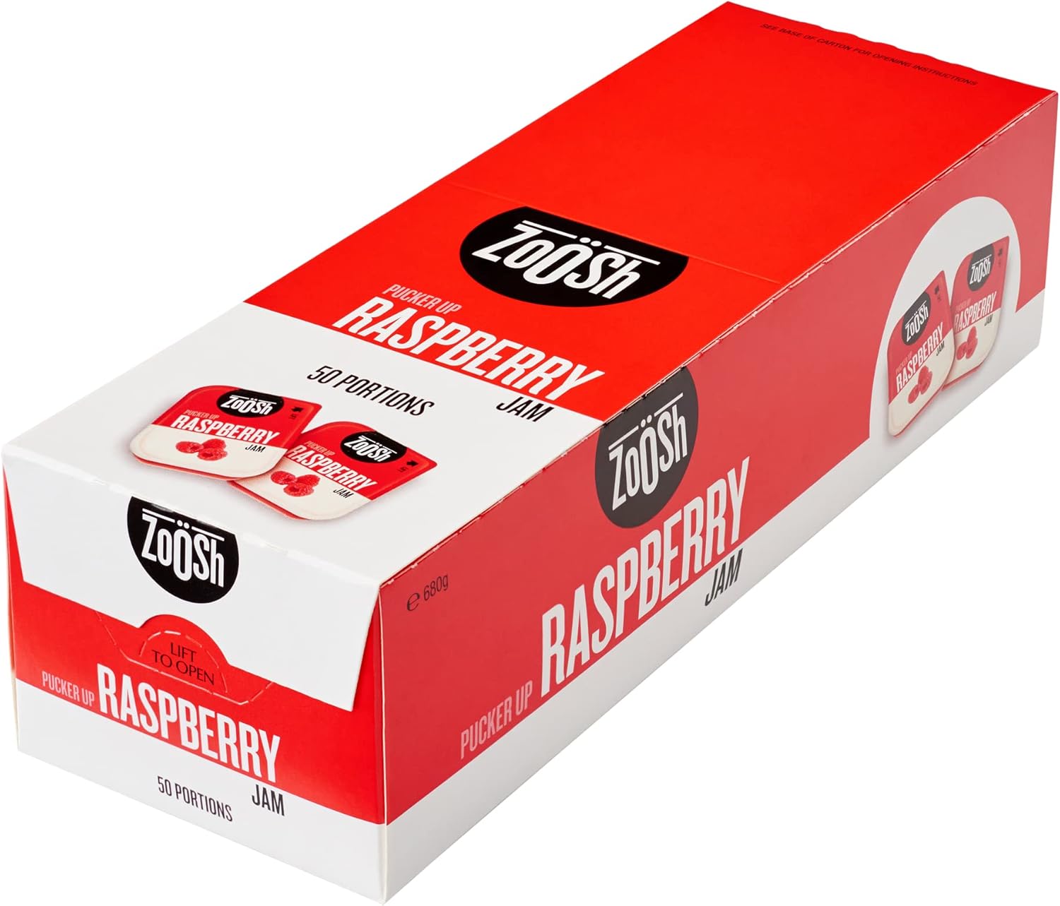 Zoosh Jam Raspberry Portions 13.6gm Amazon.ca Grocery & Gourmet Food