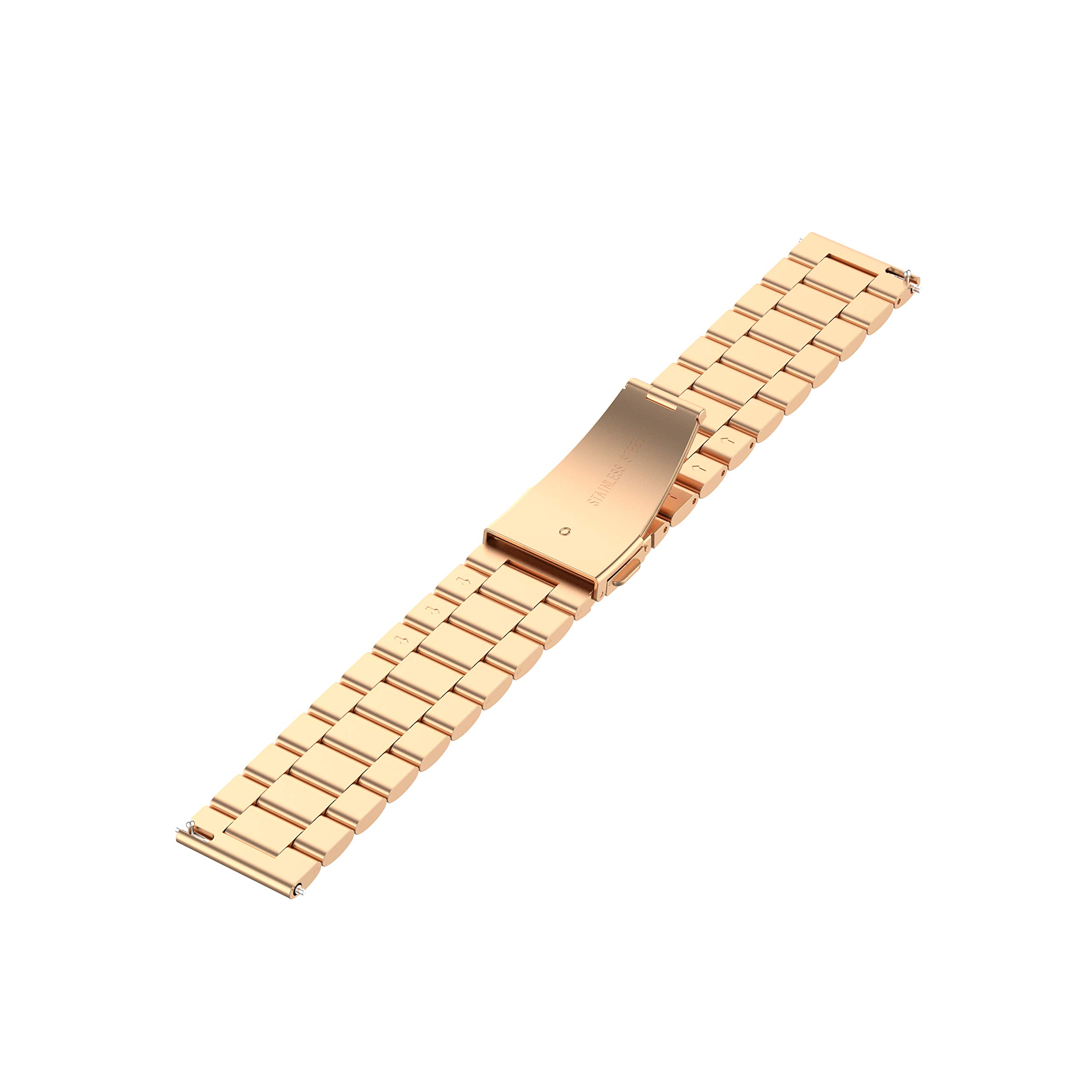 H.May 20mm Smart Watch Strap, Stainless Steel Metal Replacement Bands Compatible with Galaxy Watch 5/4 40mm 44mm - Image 4