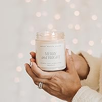 Vista 83 de Sweet Water Decor Sugar Cookies Candle - Sugar Cookies, Vanilla, and Buttercream Scented Soy Christmas Candles and Decor for Home - 9oz. Clear Jar