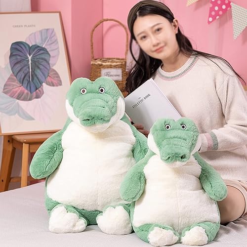 Miniatura 5 de Animales de peluche con peso de cocodrilo, 17 pulgadas, 3.5 libras, juguete de peluche de cocodrilo con peso grande, almohada de animales de