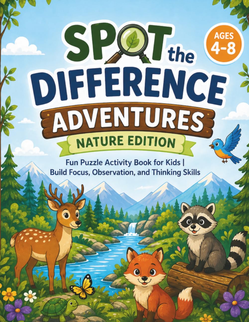 Spot the Difference Adventures: Nature Edition (Ages 4–8): Fun Puzzles to Learn, Play, and Discover