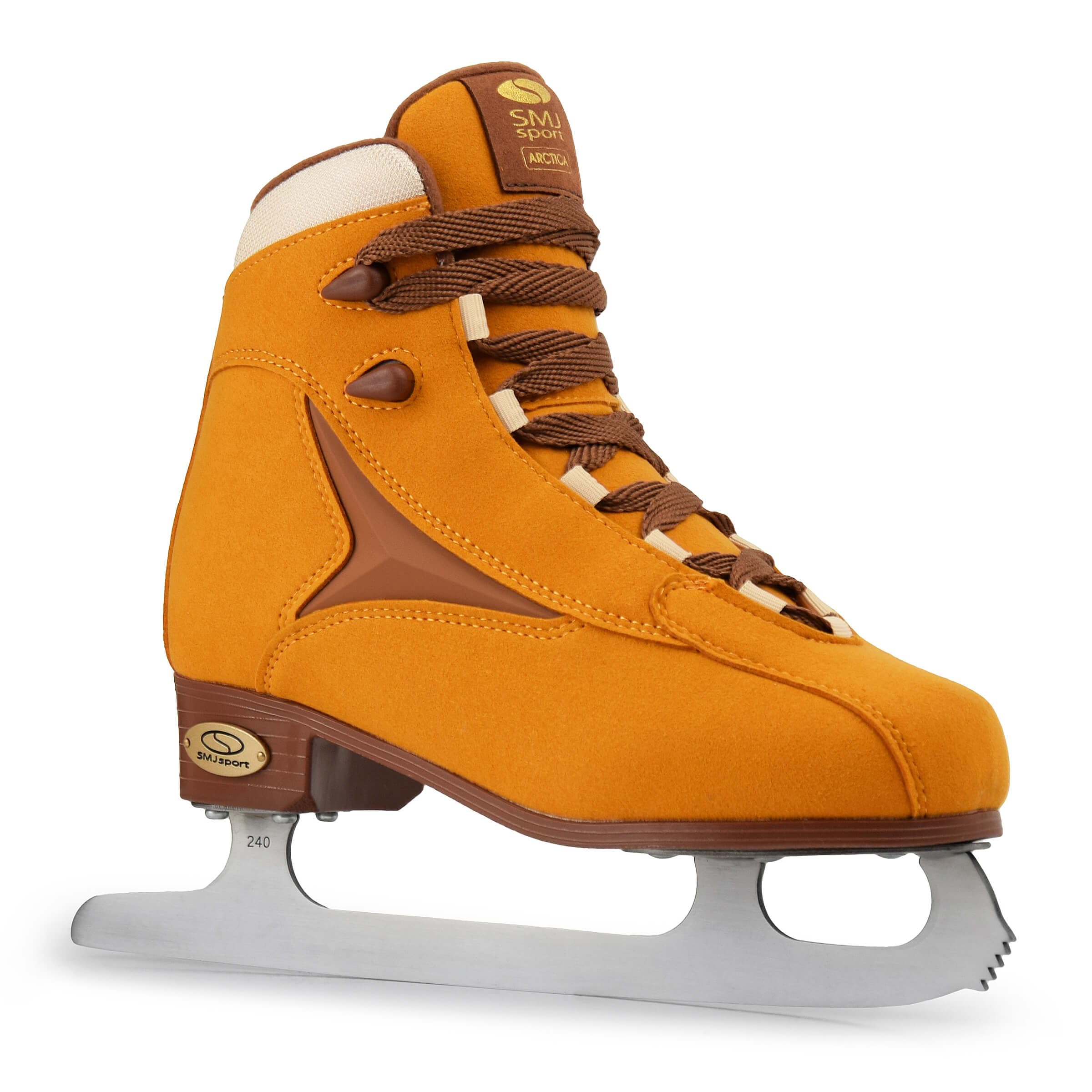 SMJ Arctica Pattini da ghiaccio da donna Pattinaggio artistico Classici Pattinaggio su ghiaccio Suede Marrone | Taglie: 37, 38, 39, 40, 41