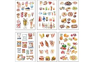 12 Sheets Recipe Book Stickers