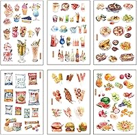 Vista 16 de 12 hojas de lindas calcomanías washi kawaii animales artesanales calcomanías decorativas para álbumes de recortes, planificador diario, collage