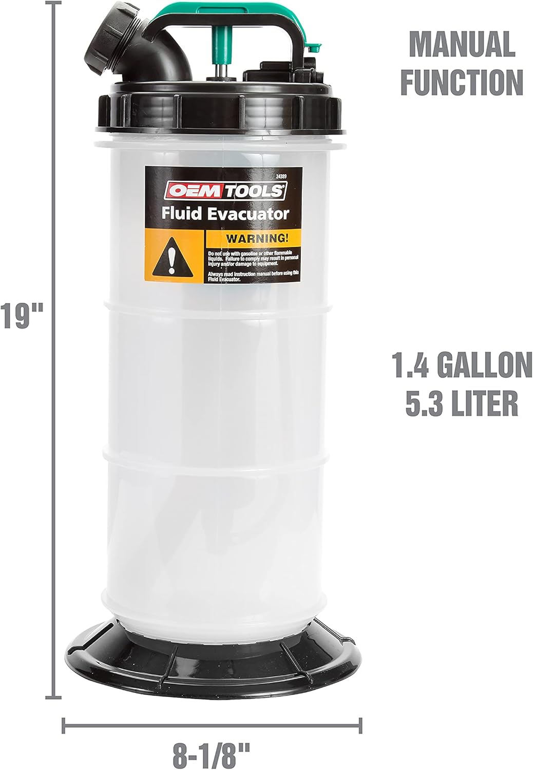 Buy OEMTOOLS 24389 5.6 Quarts (1.4 Gallons) Manual Fluid Extractor