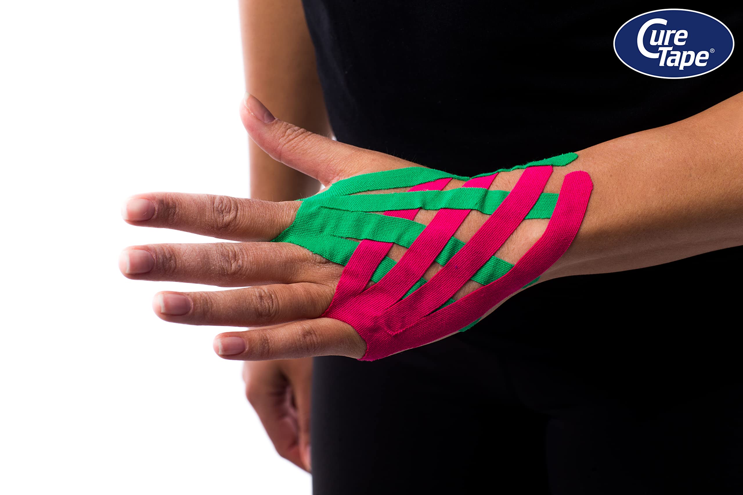 CureTape - Nastro kinesiologico impermeabile, 31,5 m x 5 cm, colore verde