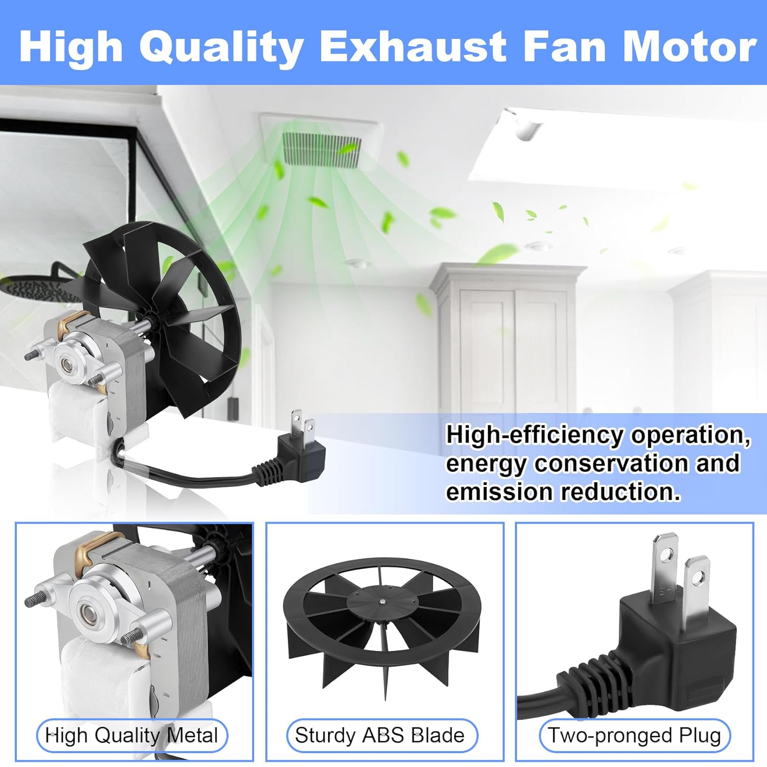 763RL B Unit,S0503B000 Bathroom Fan Motor for Broan Nutone 769RF B Unit,JESP-61K13,C-86677 Bathroom Exhaust Fan Replacement Motor