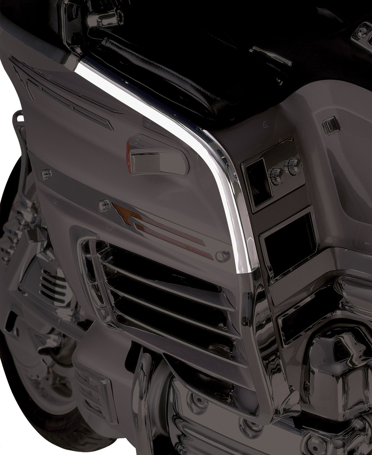 Show Chrome Accessories52-551 Upper Fairing Edge Trim