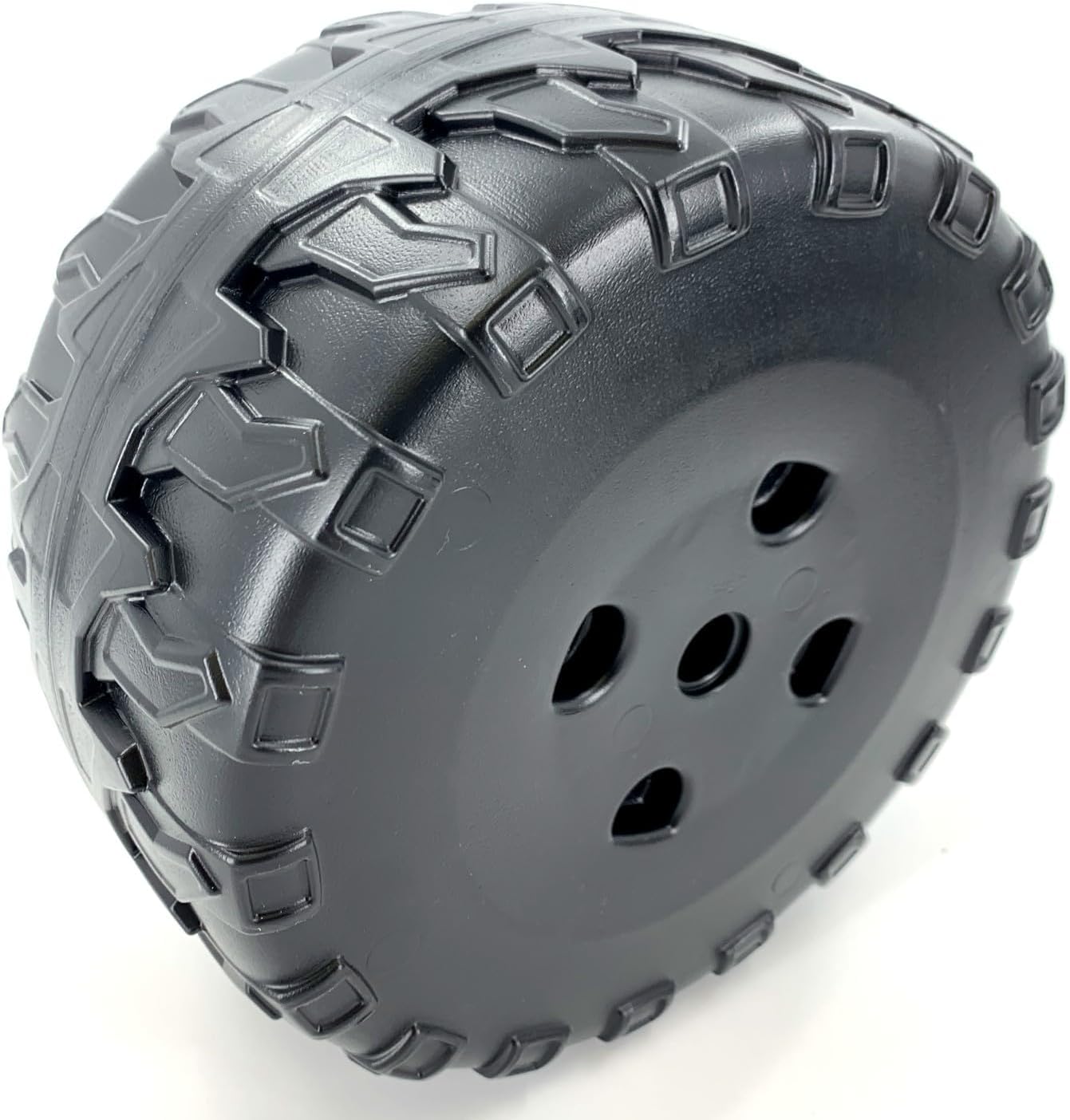 2-Pack BCK85-2659 Replacement Wheel/Tire for 12V Power Wheels Toy Jeep Wrangler, Rubicon Made 2014 or Later (2x Black) NOT for Hurricane.