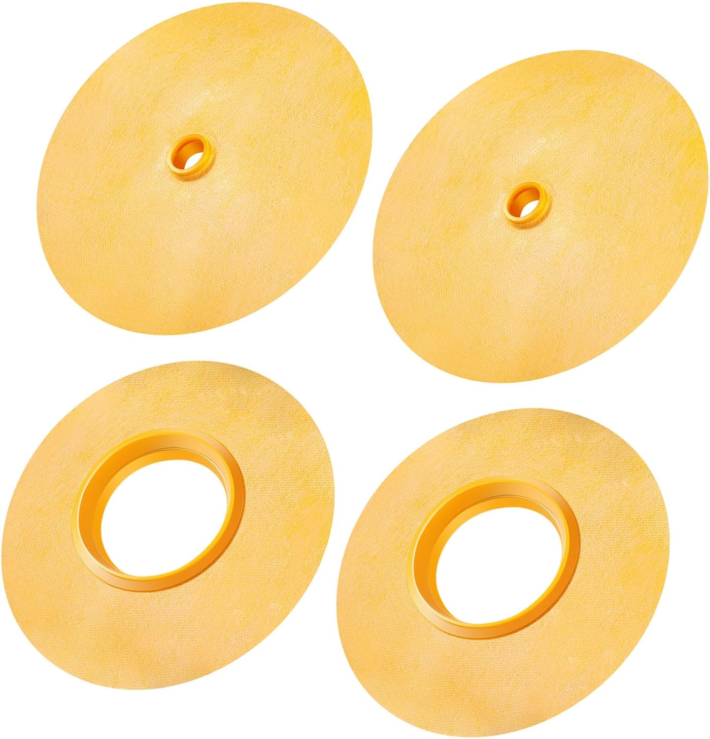 Fabbay 4 Pcs Rubber Gasket Kit Includes Mixing Valve 4-1/2 Inch and Pipe Seal 3/4 Inch Opening Waterproofing Round Gasket Head Seal for Shower Valve and Shower