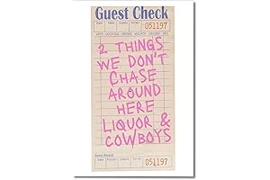 Aesthetically Inspiring Guest Check Wall Art