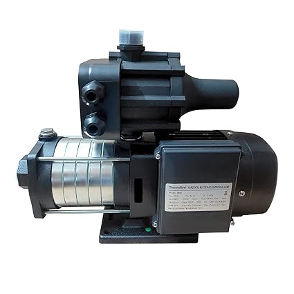 Thermoflow 1HP - CB10 Automatic Super Silent Centrifugal Multistage Pressure Pump | For pressurized showers bathing | Boost water pressure for bathroom, kitchen