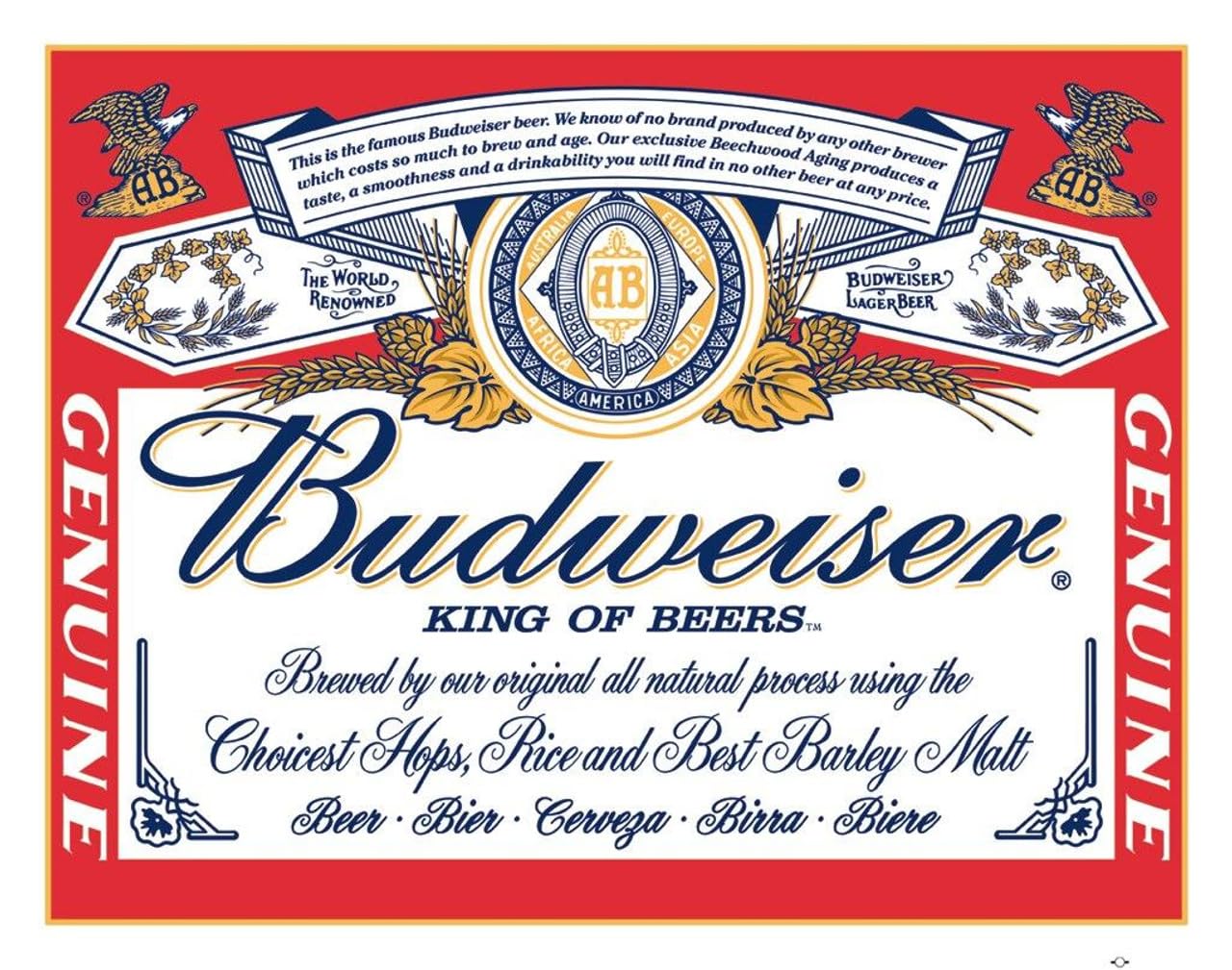 エース☆Budweiser ON TAP サイン大型壁掛け Amazon.com: Desperate Enterprises Budweiser - Label Tin Sign