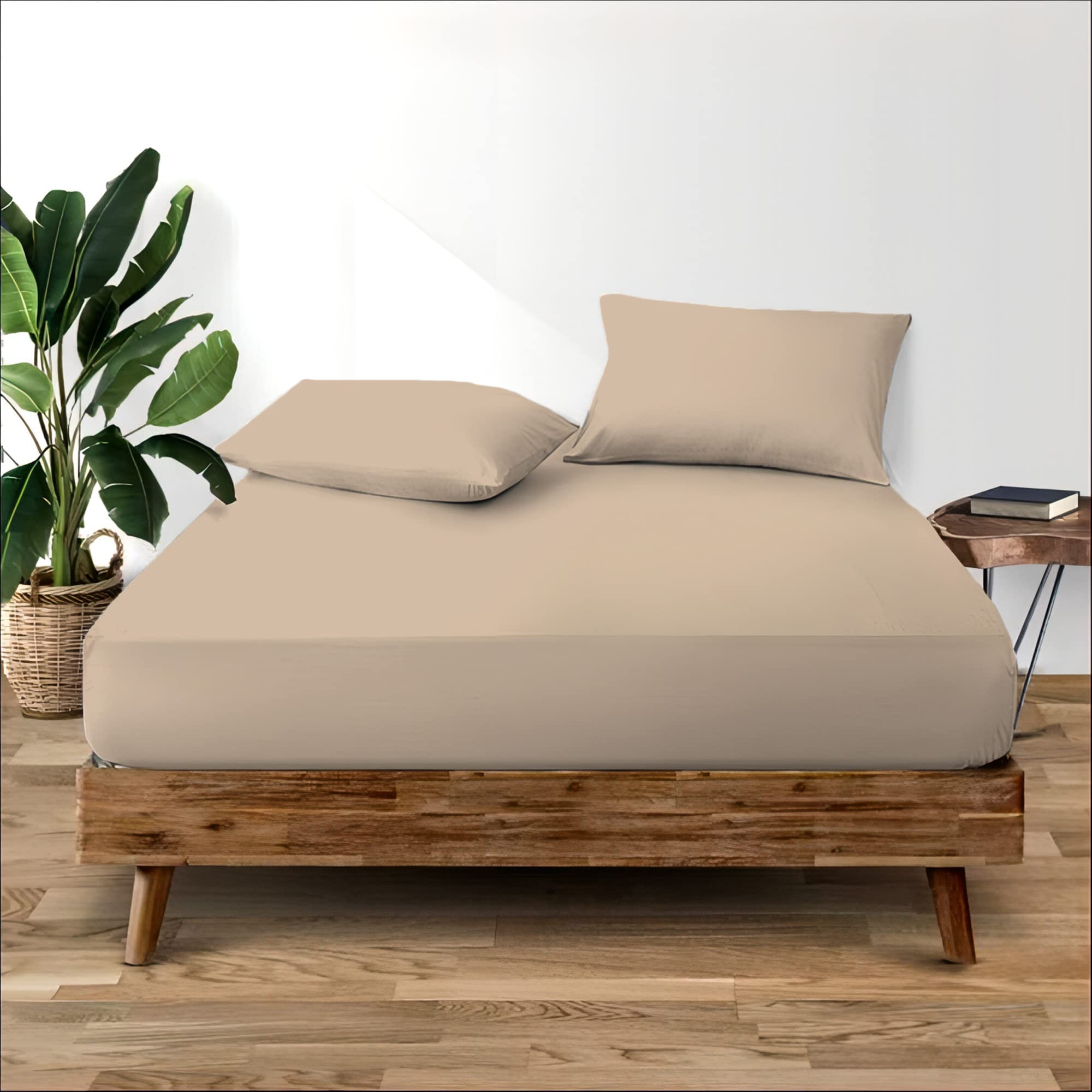 Cotton Comfort Bedding Small Double Fitted Sheet Deep 35cm for Small Double Bed 100% Egyptian Cotton 400 Thread Count Comfortable & Breathable Super Soft Bed Sheets โ image 1