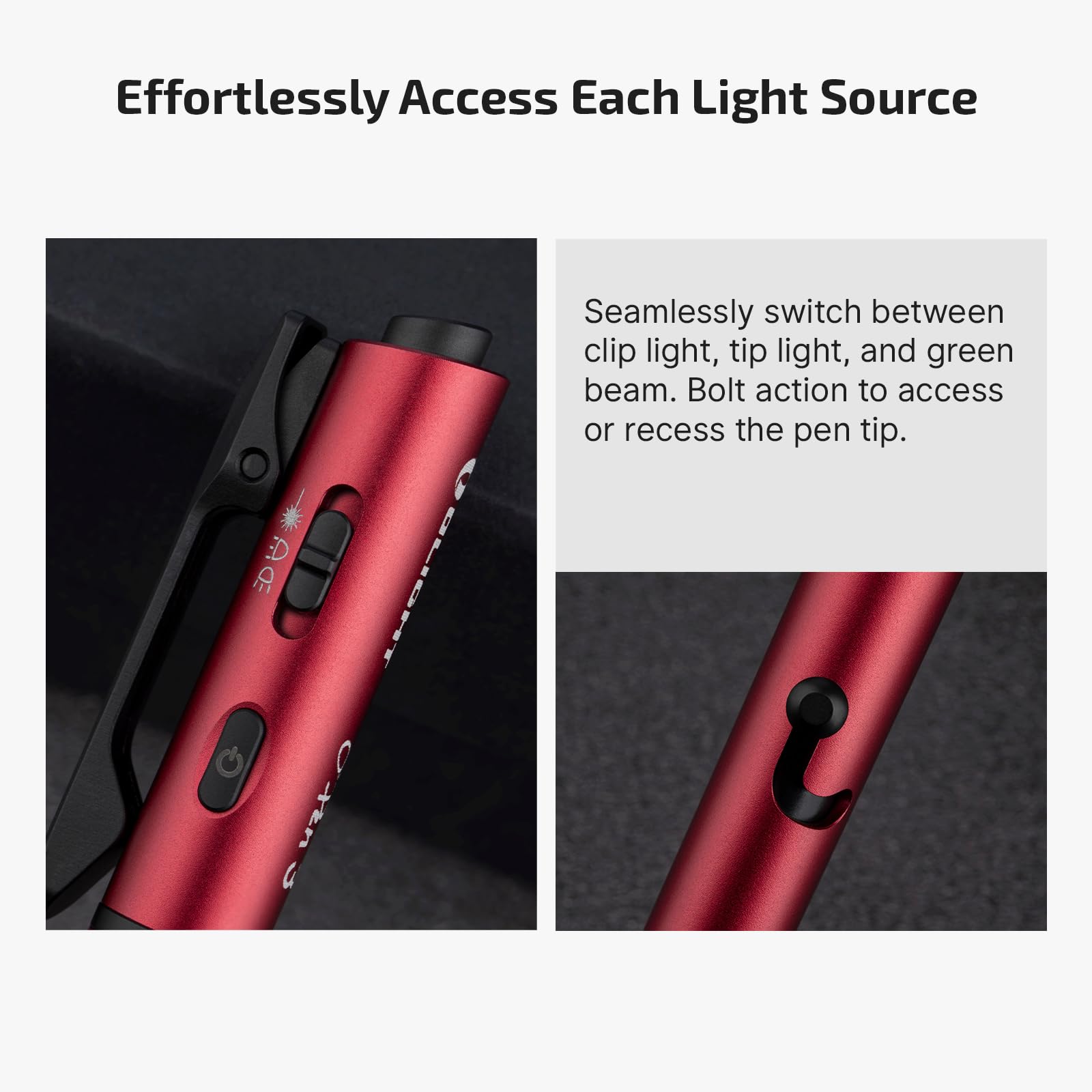 OLIGHT オーライト O'Pen3 ワインレッド ボールペン ペンライト OLIGHT オーライト O'Pen3 ワインレッド ボールペン ペンライト Amazon