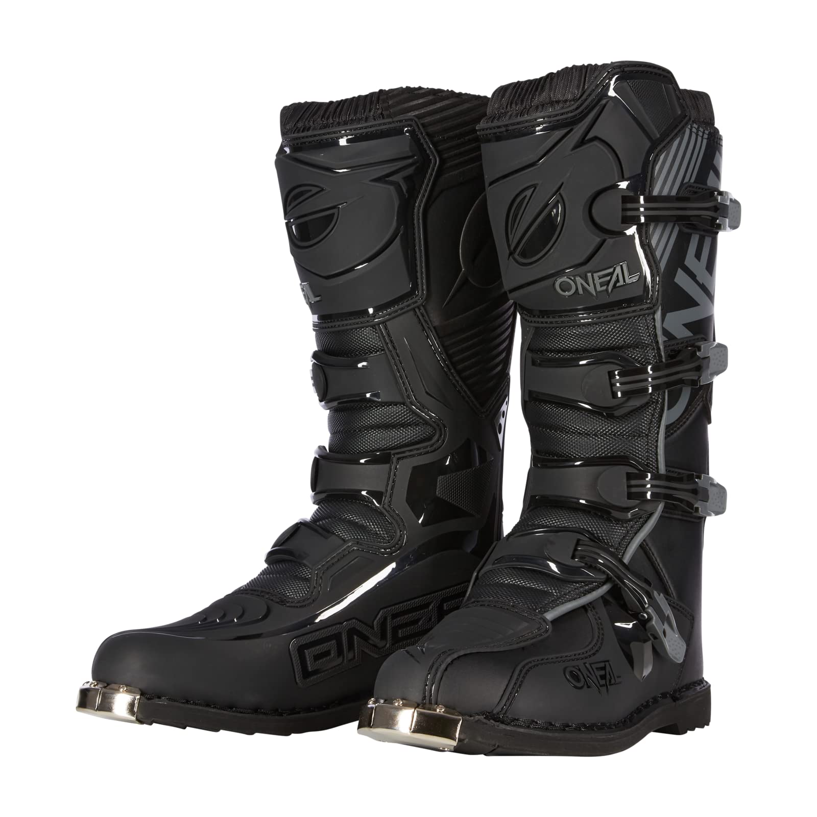 O'NEAL | Buty Motocrossowe | MX Enduro | Metalowa ochrona podeszwy, łatwo regulowane klamry | TRIBUTE Boot | Dorosły | Czarny