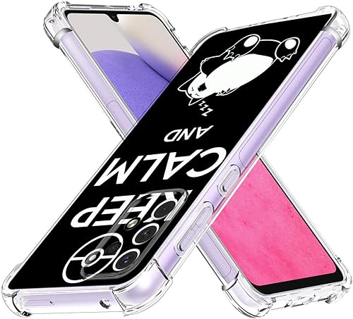 Miniatura 3 de Funda para Galaxy A23 5G, Keep Calm Sleeping Cat Protección contra caídas a prueba de golpes, TPU de cuerpo completo, resistente a los arañazos para