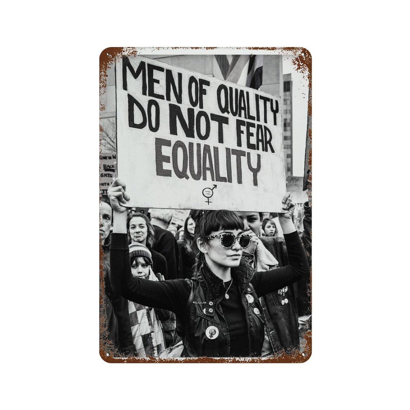 xiaoxiaoshen Vintage Feminist Poster1 Wall Decor Art Metal Tin Poster Modern Home Decor Art Home Bar Shop Decorations Vintage Sign 30x20cm