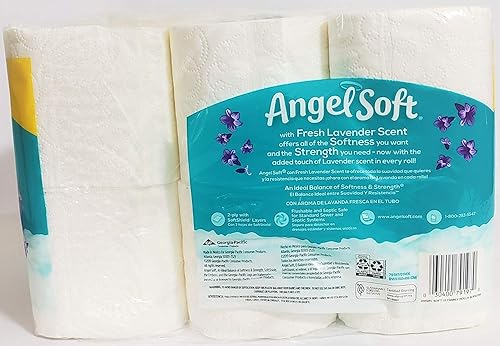 Miniatura 5 de Producto auténtico "A S"  Papel higiénico de baño, 12 rollos familiares, papel higiénico de lavanda fresca
