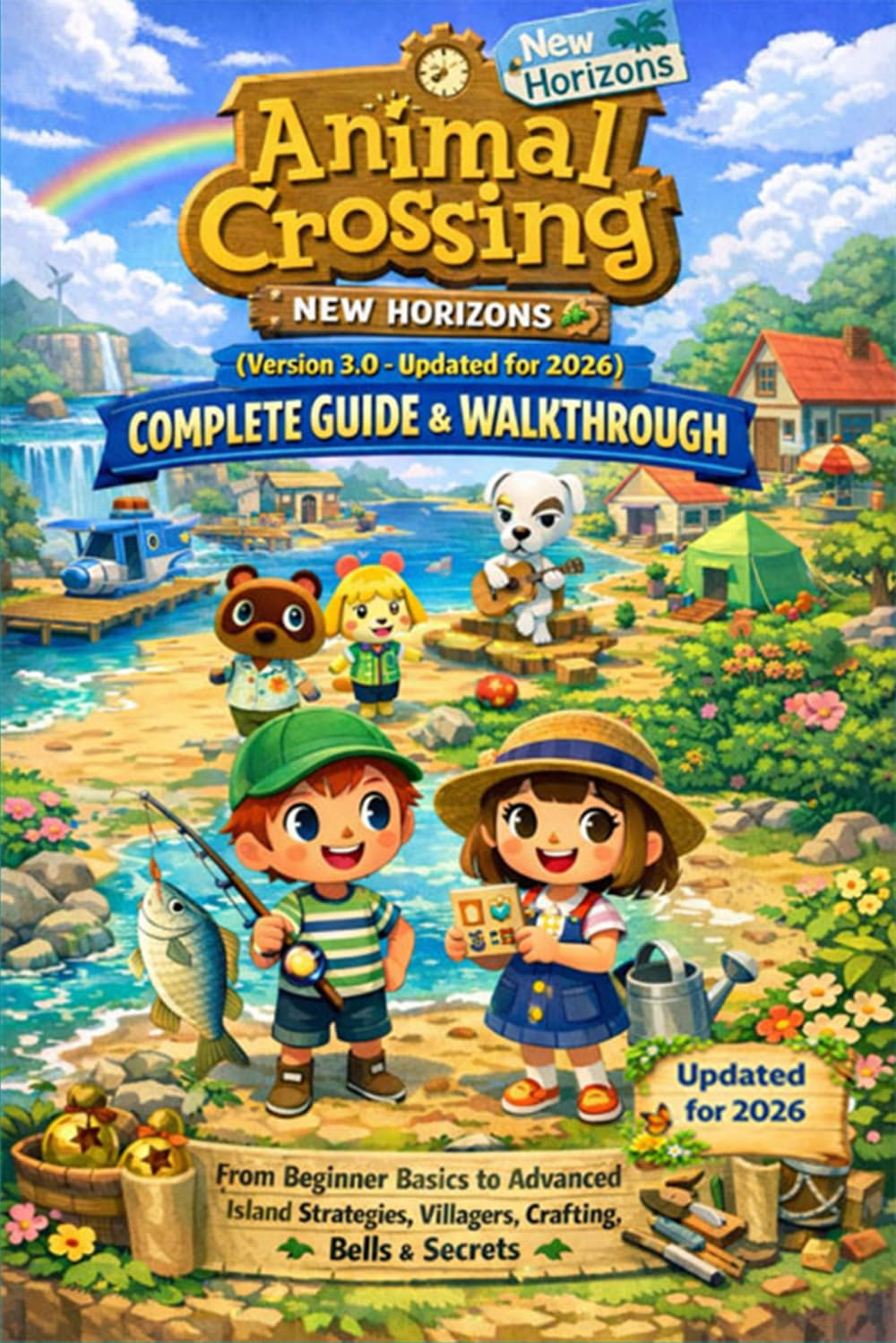Animal Crossing: New Horizons (Version 3.0 – Updated for 2026) Complete Guide & Walkthrough: From Beginner Basics to Advanced Island Strategies, Villagers, Crafting, Bells & Secrets      Paperback – March 10, 2026