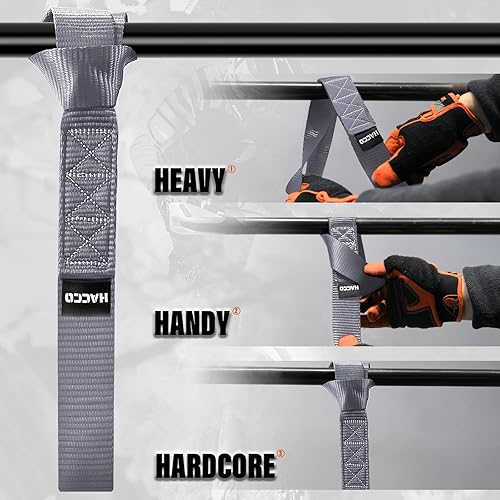 Miniatura 3 de Paquete de 8 correas de amarre de motocicleta de bucle suave, 1.6 x 17 pulgadas, 12000 libras, bucles de amarre resistentes para asegurar