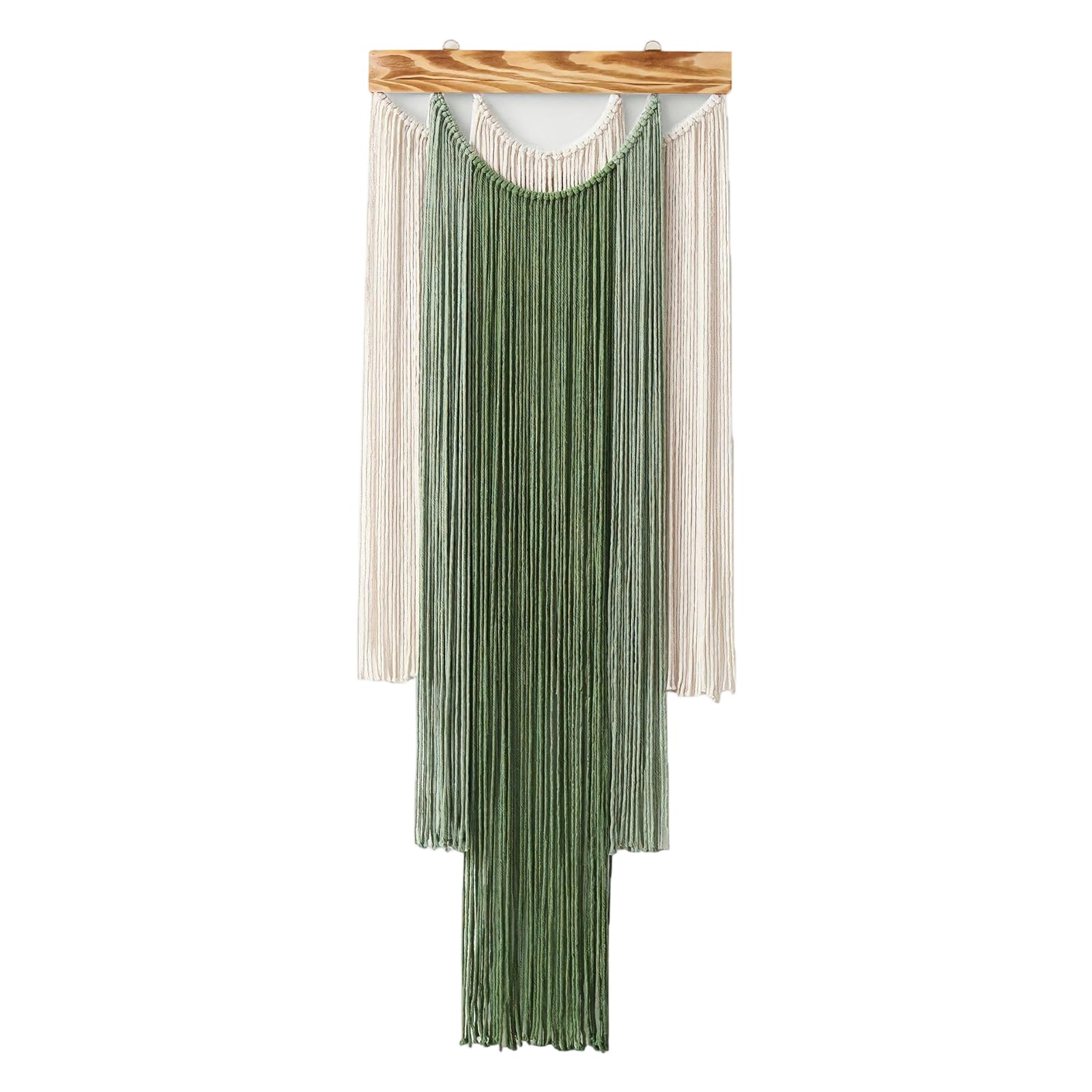 Jazuaiao Wall Hanging with Tassels, Geometric Wooden Art for Home Decoration Bohemians Decors Tapestry