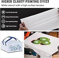 Vista 4 de VEVOR Kit de serigrafía, 6 marcos de impresión de pantalla de seda de aluminio, marco de impresión de pantalla de seda de 10 x 14 pulgadas con malla