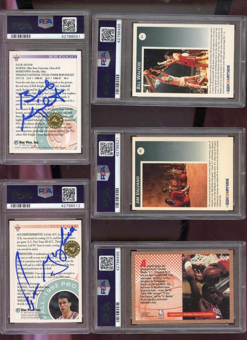 Amazon.com: 1992 Star Pics #5 Bob Bobby Knight AUTO SIGNED Autograph  Autographed Card PSA 8 PSA/DNA 10 Basketball NBA : Collectibles & Fine Art