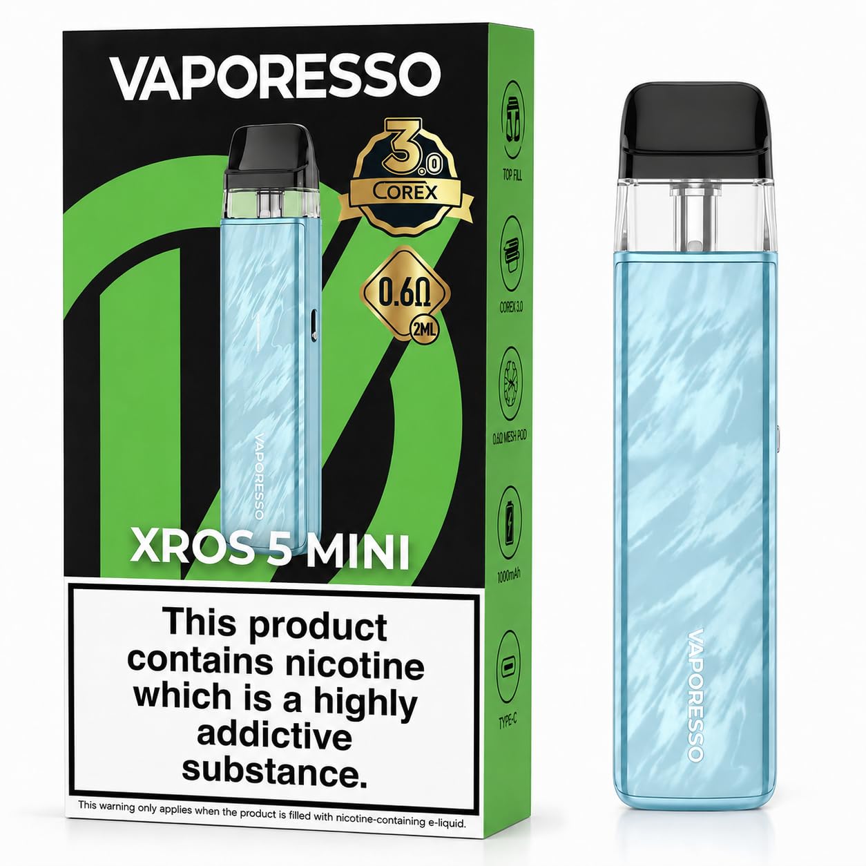 VAPORESSO XROS 5 Mini Pod Kit [Flowing Blue]