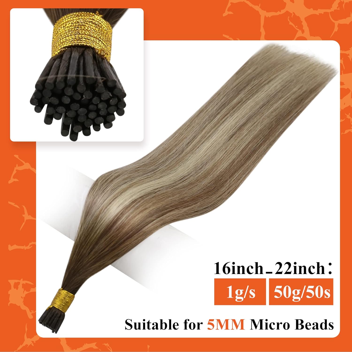 Full Shine U Tip and I Tip Hair Extensions 20 Inch