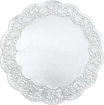 Uxcell 50pcs Paper Doilies, 6.5 Inch Lace Paper Doilies, Paper Placemats For Dining Table Plate Crafts Party Weddings Tableware Brown - View #2