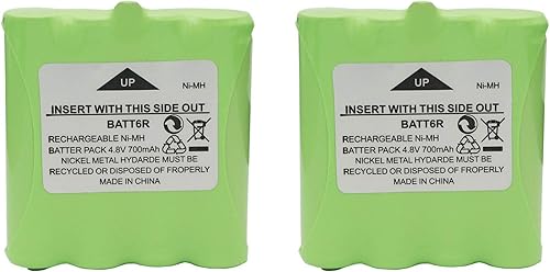 Paquete de baterías Ni-MH BATT6R de 4.8 V 700 mAh para radio bidireccional Midland LXT500VP3 LXT500 LXT560VP3 LXT560 LXT535VP3 LXT535 LXT326 LXT380