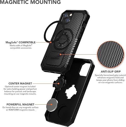 Miniatura 4 de Rokform - Funda resistente para iPhone 13 + kit de 2 protectores de pantalla (transparente)