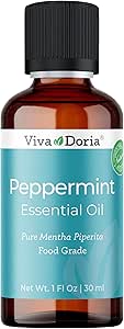 Viva Doria Peppermint Essential Oil, 100% Pure, Natural, Northwest Peppermint Essential Oil, Undiluted, for Aromatherapy | Food Grade, 30 mL (1 Fluid Ounce)