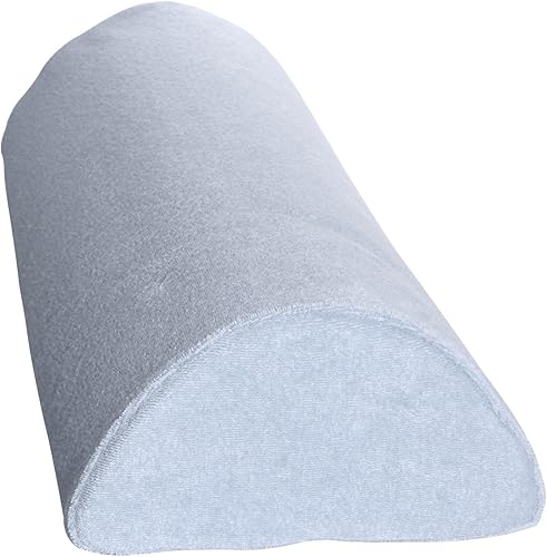 Almohada suave de espuma viscoelástica 4 en 1, color blanco, media lunamedia cilíndrica, almohada cervical, soporte lumbar, espalda y rodilla, color