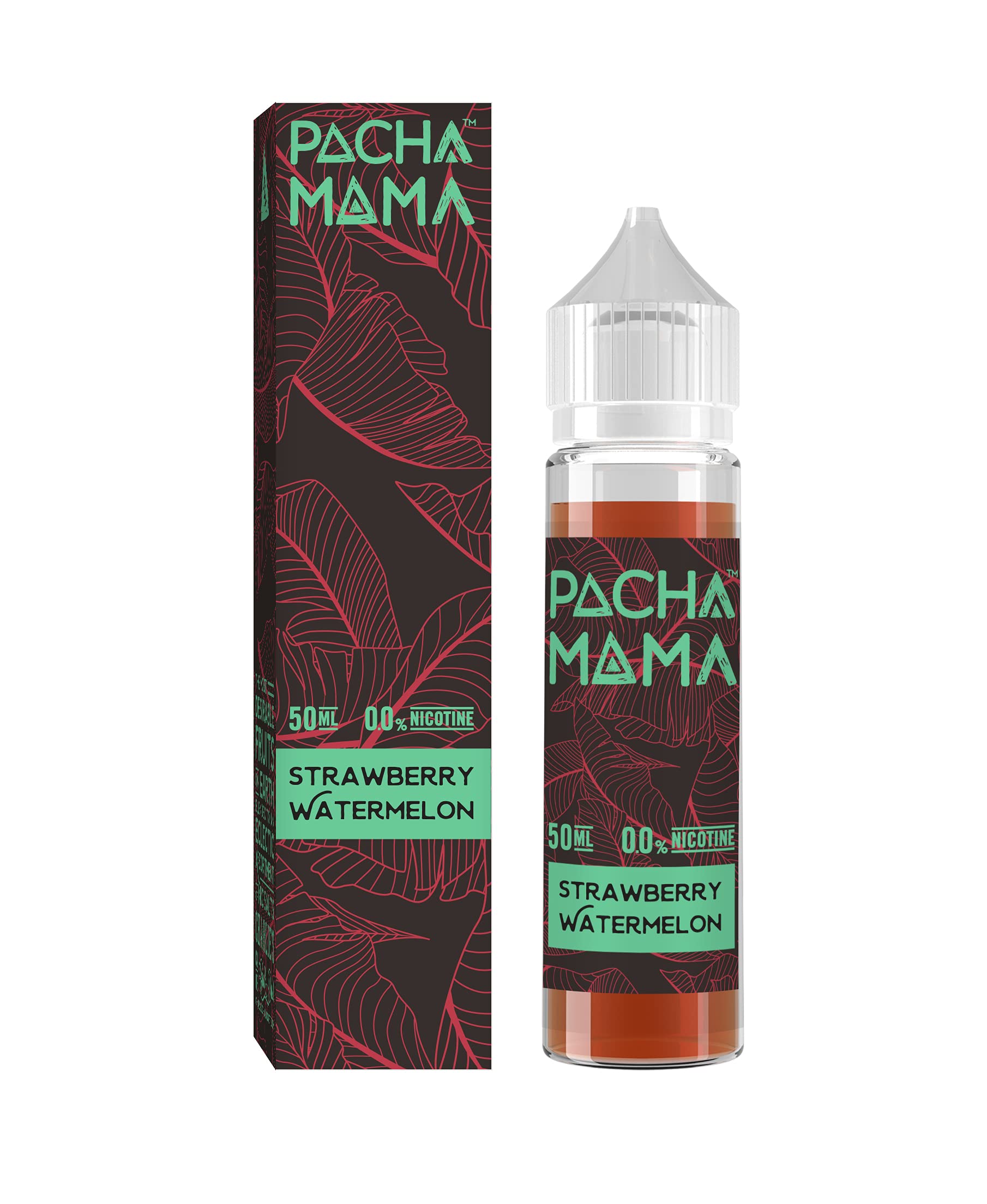 Charlie´S Chalk Dust Pacha Mama Premium E-Liquid, Short Fill Vape Vaping Juice e-Liquid 70/30 VG/PG, Various Flavours, Strawberry Watermelon, 50 ml