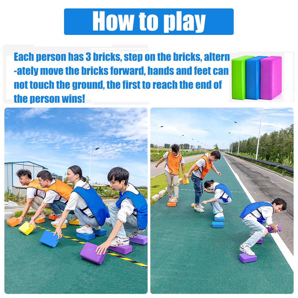 Gioco di pietre di fiume antiscivolo per team building e attività indoor outdoor