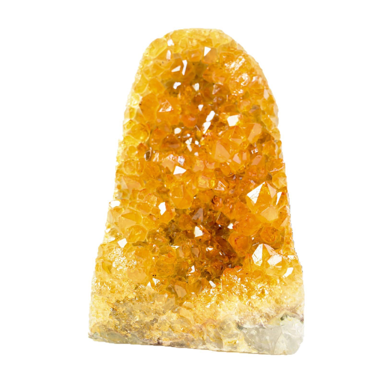 Hhhxkkuo Natural Citrine Crystal Cluster – Raw Yellow Crystal Cluster for Healing, Prosperity, Meditation, Home Office Decor,600~700g