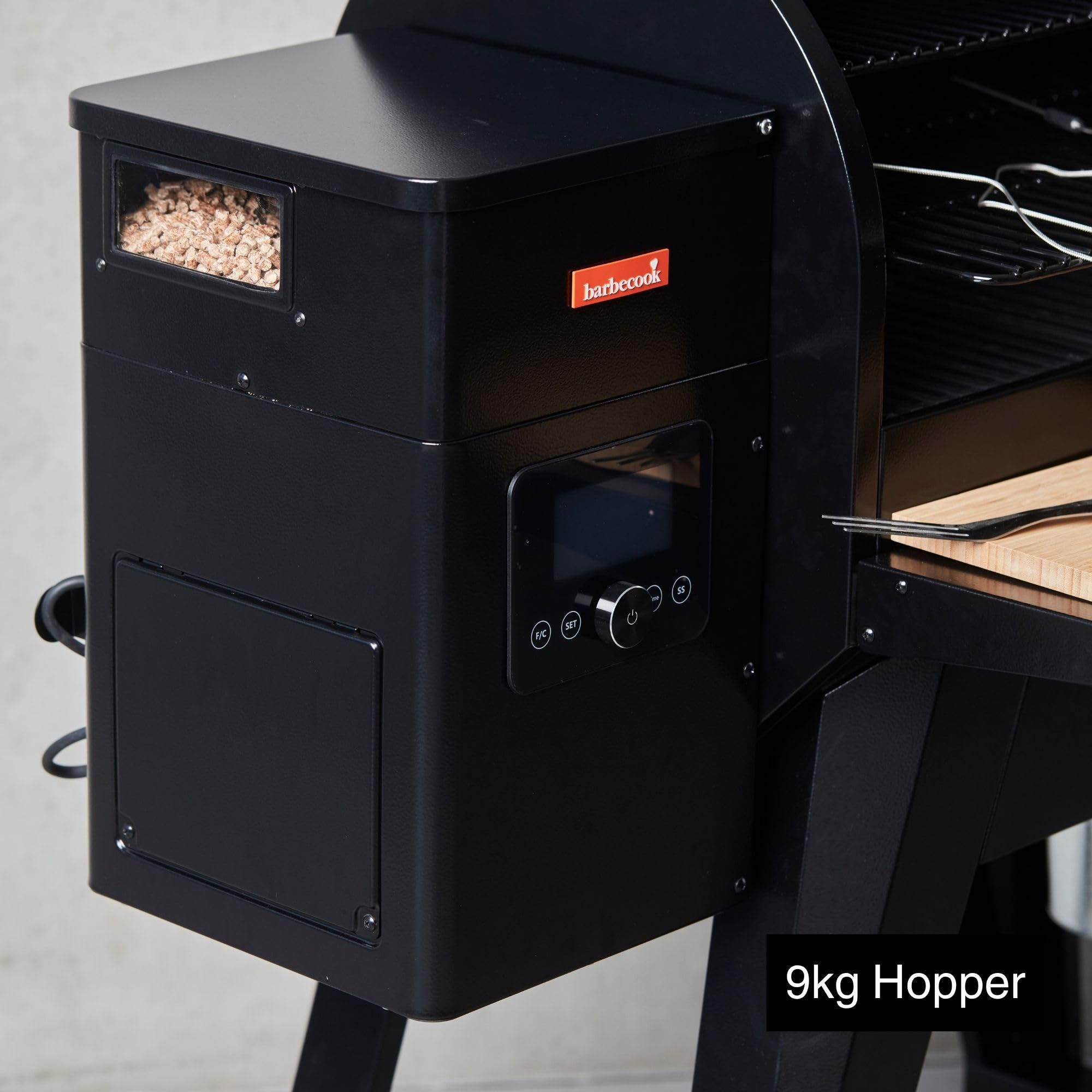 Barbecook Pellet Smoker grill Arthur mit 3 verstellbaren Rosten, 75°C-260°C, schwarz, 126x72x130 cm