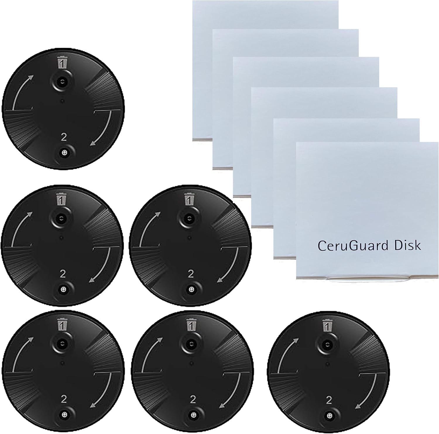 Wax Guards Filters for Phonak Unitron CeruShield Disk for Marvel Paradise Hearing Aid Supplies Replacement Accessories (6 Pack / 48 Filters)