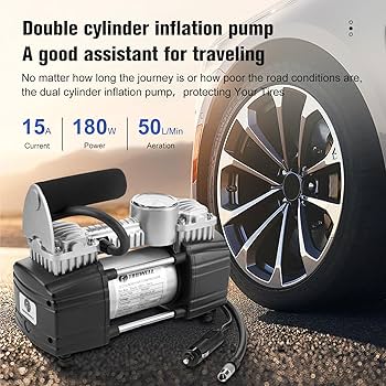 TIREWELL 空気圧計 コンパクト Amazon.com: TIREWELL Tire Inflator Portable Air Compressor
