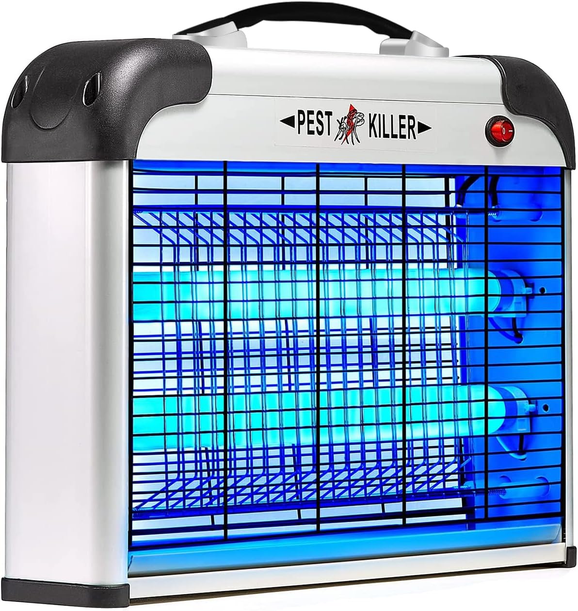 Bug Zapper Indoor, 2800V Powerful Flying Insect Mosquito Killer w/ 20W Blue Light Attract, Plug-in Pest Control Machine for Moth, Fruit Fly, Fungus Gnat, Garage Bug Catcher