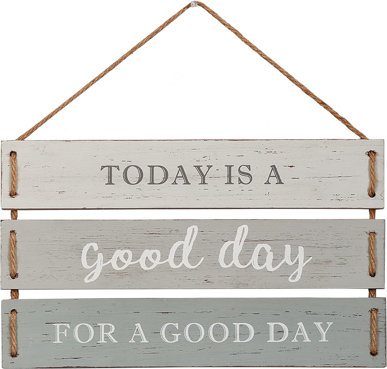 Today is a Good Day for a Good Day Quote Wall Decor, Decorative Wood Plank Hanging Sign 17” x 9.75” by Barnyard Designs