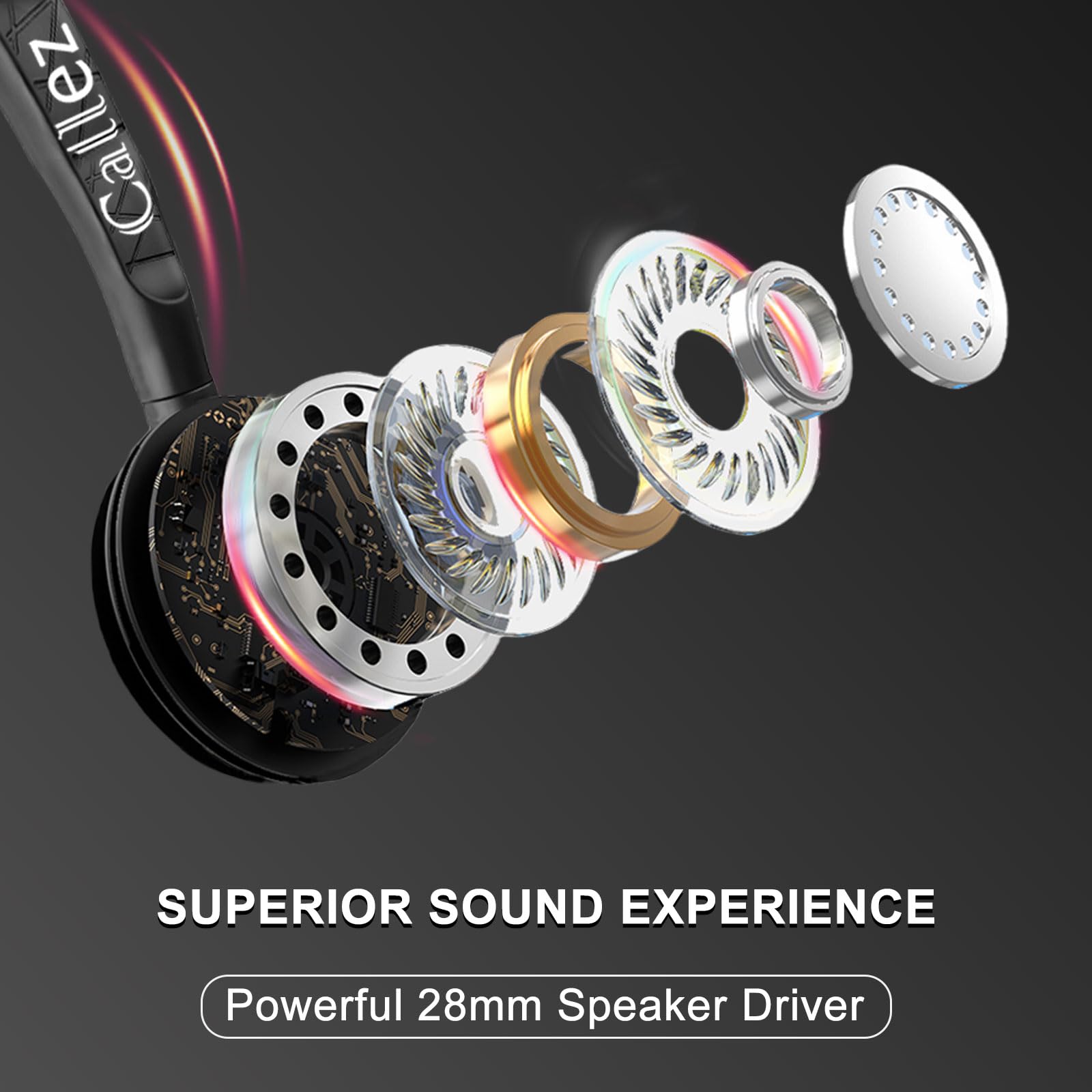 Auriculares USB con Doble Micrófono ENC Cancelación de Ruido para Ordenador | Estéreo Cascos PC con Botón Teams para Teams Zoom Skype, Videoconferencia Teletrabajo, Oficina Call Center