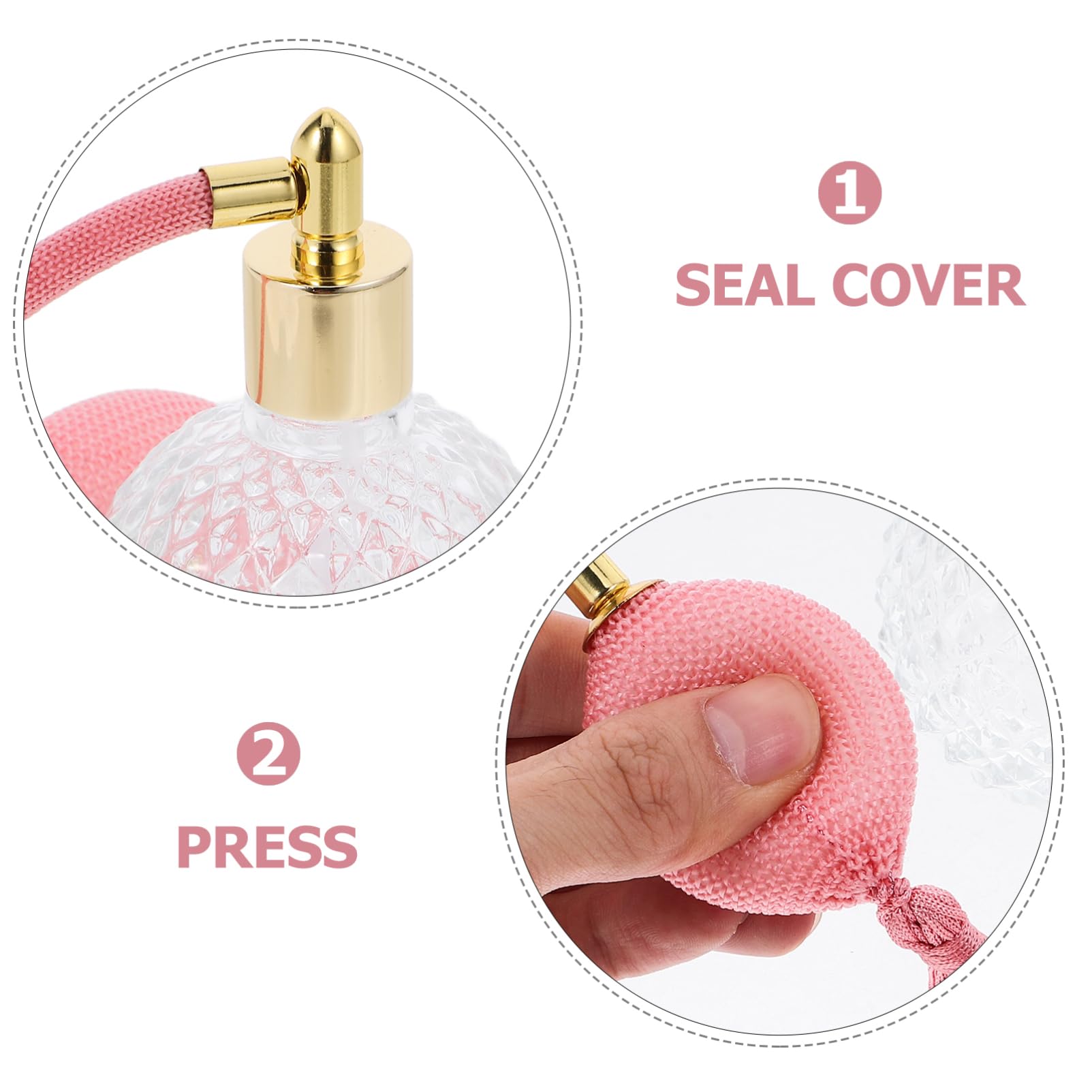 VALICLUD Pulverizador De Perfume Vacío Recargable De 100 Ml En Vidrio Acabado Fino, Adecuado Para Decoración y Uso Personal