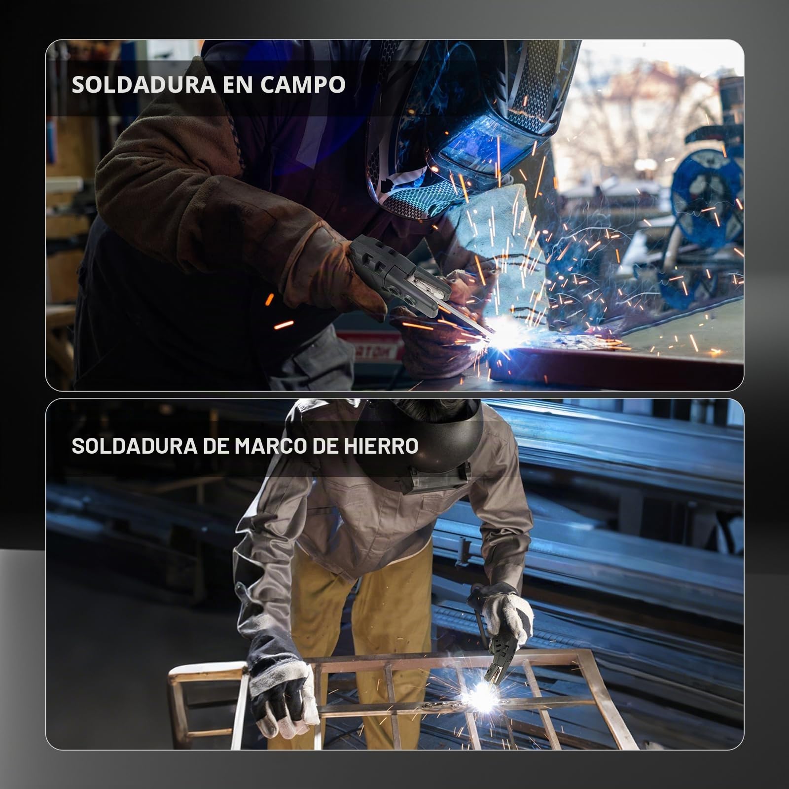 SSimder Welding Stinger - Soporte ergonómico para electrodos de cobre de 600 amperios, soporte de varilla de soldadura resistente con ángulo múltiple (90°/135°/170°) para soldadura en barra